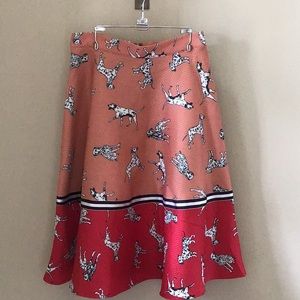Anthropologie Dalmatian skirt size 6